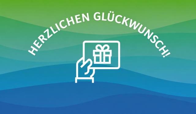 Design: Herzlichen Glückwunsch